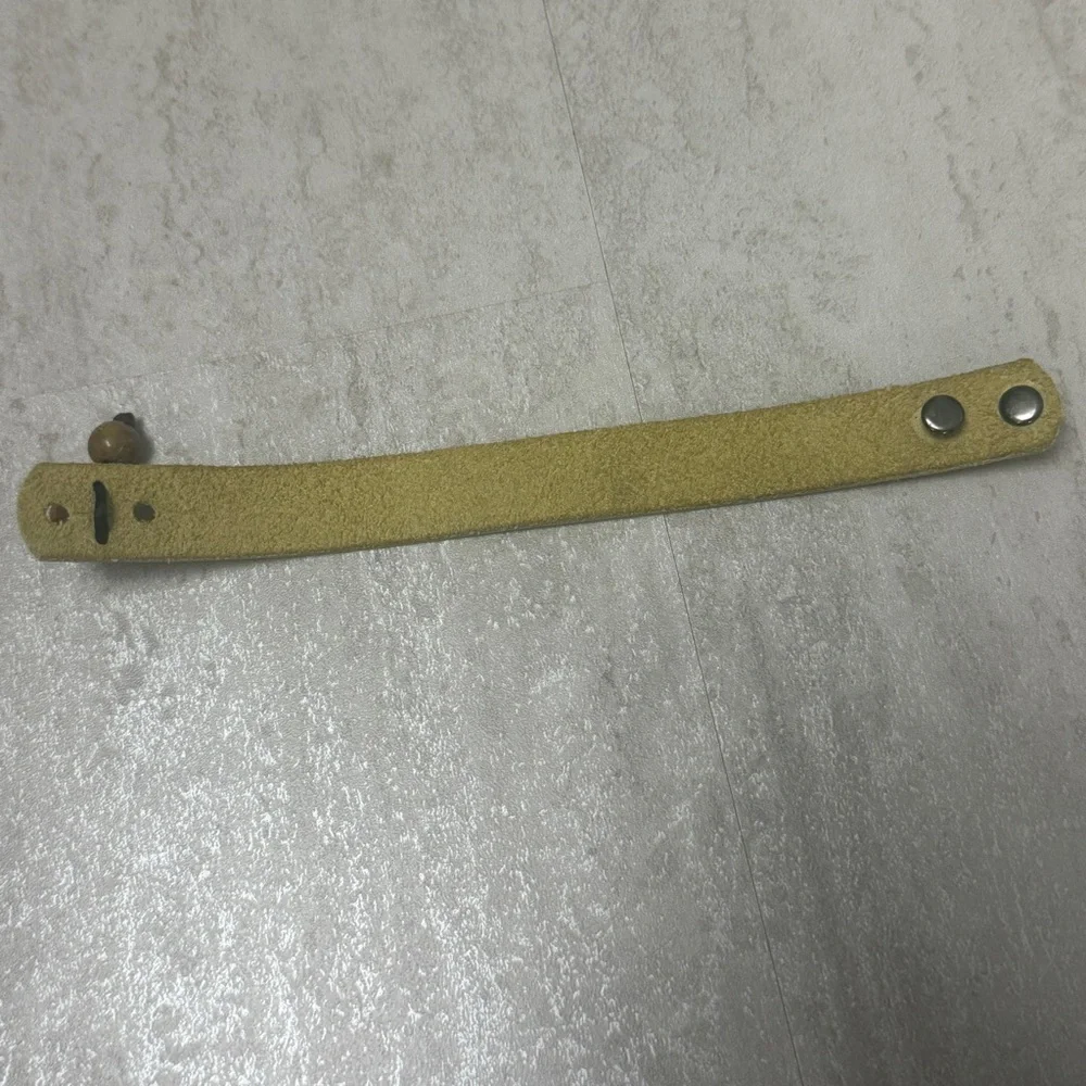 Dillon Rogers Be Happy leather bracelet